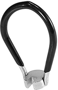 A ABSOPRO Black Bicycle Wheel Spoke Wrench 3.7mm Spanner Repair Tool