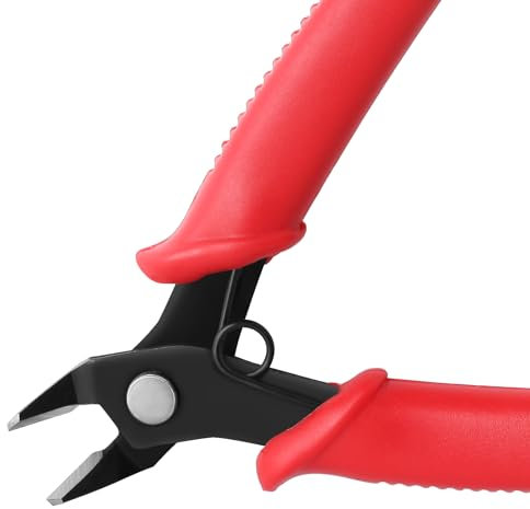 GOLD DEER 5 pollici di diagonale Pinze da taglio di precisione Mini taglierina per fiori Pinze da taglio elettroniche Taglierina per fili Micro taglierina laterale con molla Strumento per la creazione