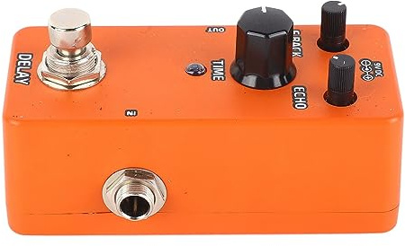 Pédale D'effets pour Guitare électrique, Métal Lourd, Plage de Fréquence Réglable, Plusieurs Boutons et Commutateurs, Excellent Effet Sonore, Design Petit et Portable, (Délai