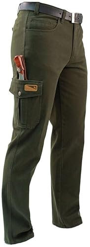 La Chasse® Pantalones de caza Monza – Pantalones de trabajo robustos para hombre – Pantalones cargo con elástico, resistente a la suciedad y al agua – Pantalones tácticos para exteriores para trekking