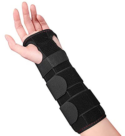 Jooheli Handgelenk Bandagen,Handgelenkstütze Karpaltunnelsyndrom Schiene für Männer und Frauen,Handgelenkschiene für Schmerzlinderung und Unterstützung,für Linke und Rechte Hand (schwarz)