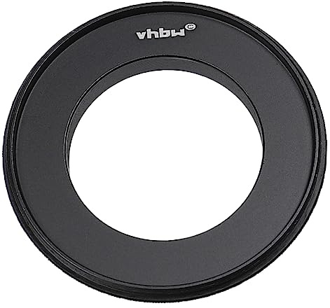 vhbw Retroadapter 58 mm kompatibel med Olympus Pen-F, OM-D E-M5 Mark III kamera, digitalkameralins – matt-svart
