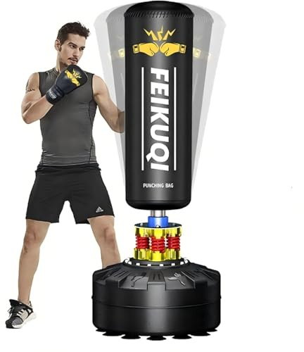 Punching Bag for Adults, Boxing Bag with Stand 70''-205lbs Freestanding Punching Bag for Adults - Kickboxing Bag for Home Gym Office