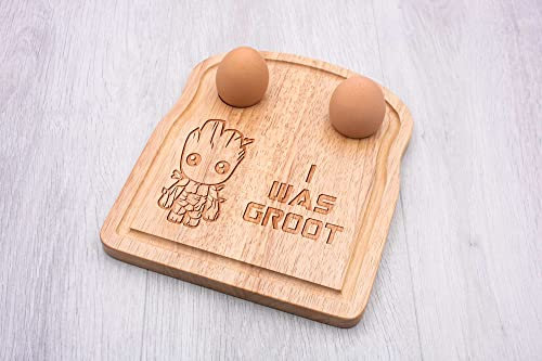 I was Groot Hardwood Breakfast Boiled Egg Board 24cm x 20cm