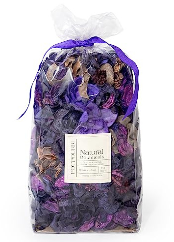 Bolsa de popurrí de fragancia para decoración del hogar, jarrón de pétalos florales y decoración de relleno de cuenco (púrpura)