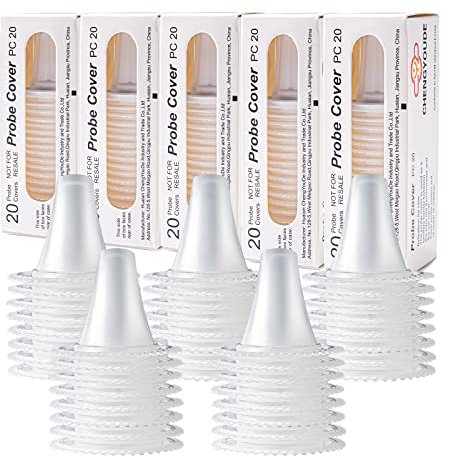 200 Stück Braun Fieberthermometer Schutzkappen,Ersatzschutzkappen,Fieberthermometer Ohr,Einwegabdeckungen, Ohrthermometer Schutzkappen für alle Braun Modelle Ohrthermometer