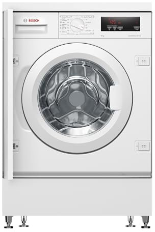 Bosch - Lavadora Integrable, 60 cm, 8 kg, Serie 6, EcoSilence, Blanco, WIW28302ES
