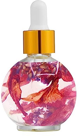 Qmisify Olio per unghie, indurente per unghie, 30 ml, rimozione cuticole, olio per cuticole rivitalizzante naturale, infuso con fiori naturali, olio per cuticole per unghie, ammorbidente