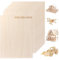 FWEEK Lot de 10 contreplaqué 2mm, 400 x 300 mm planche bois, panneau contre-plaqué A3, panneau bois, feuilles de contreplaqué de tilleul, feuilles parfaites pour le travail du bois