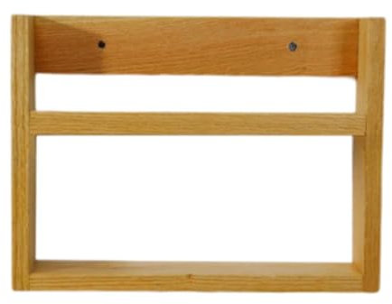 LOVIVER Porte-revues Mural, Porte-brochures, étagère Murale, présentoir en Bois, Support de Rangement pour journaux et Livres, pour décoration de Maison et de