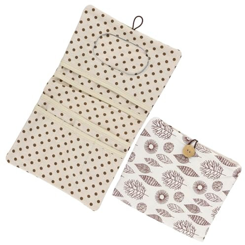 Wickeltasche Organizer und Kosmetiktasche 2in1, Kleine Wickeltasche für Unterwegs Mamas Windeln Creme Tücher Baby Organizer (Wald)