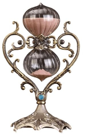 Reloj de arena grande con diseño giratorio en relieve, 60 minutos para decoración moderna del hogar, cocina y oficina