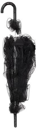 CEHJZQRPL Paraguas de Encaje Paraguas de Encaje, Accesorio for Escenario, Accesorios Anti-UV, sombrilla for Novia y Boda(Black)
