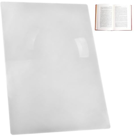 Lupa de pantalla para portátil A4 3X, lupa de PVC de página completa para leer libros, mapas, periódicos y pantallas de ordenador.