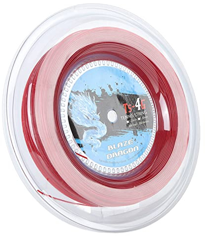 aqxreight Bobine de Corde de Tennis en Polyester TS 4G 200 M pour Le Sport en Salle de Sport en Plein air. Coups de 30 Mm Applicable pour Un Contrôle Puissant, Une Sensation Puissante Lors du Tennis