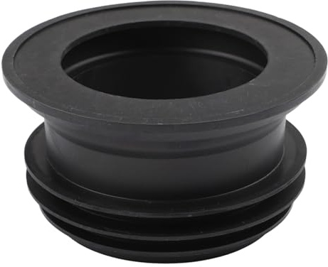 SPORTARC Bride de WC, anneau de cire, joint de tuyau de vidange, joint anti-fuite pour PVC de 100 à 110 mm, joint d'étanchéité de sortie de sol en caoutchouc, noir