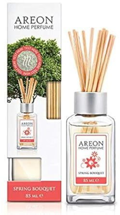 Raumduft Areon Home PARFÜM Diffusor mit Rattanstäbchen Home & Office (Patschuli-Lavendel-Vanille 85ml.)