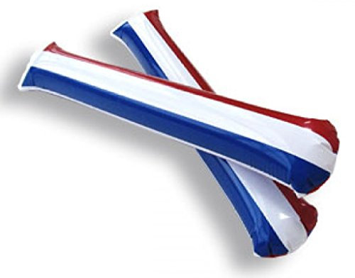 1 Paar (2 Stück) Airsticks/Klatschstangen / Lärmschläger NIEDERLANDE/Holland (Lärm-Schläger - Applaus-Schlauch - Bäng Bäng/BängBäng - Pong Pong/PongPong)