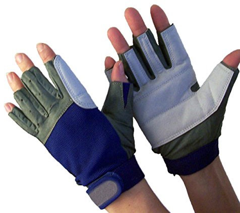 Navyline Segelhandschuhe Amara Kunstleder - 5 Finger geschnitten, Größe:XS