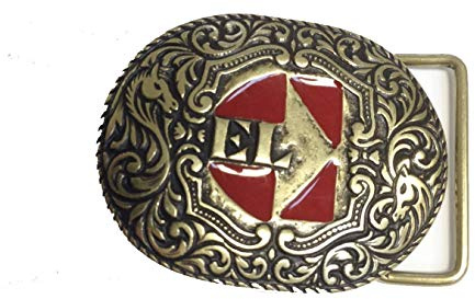 CHARRO El B620 Fibbia per Cintura Uomo Donna Finitura ORO