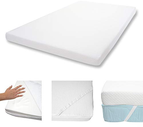 10cm Memoryfoam-Matratzentopper HWC-E63, Topper Matratzenauflage Matratzenschoner - 140x200cm Viscoschaum