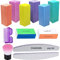Lime per unghie e tamponi, 100/180 400/4000 Grana Professionale Strumenti Manicure Kit Rettangolare Art Care Buffer Block Tools, 7 Modi Buffer Block per Trim, Polish e Shine Chiodo, 12Pcs/Pack…