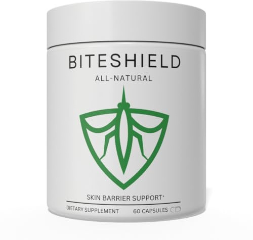 BITESHIELD All-Natural Daily Supplement for “Bite Magnets” – 24/7 Plant-Based Alternative to Mosquito Repellents, Insect Sprays & Bug Sprays – Supports Skin, Wellness & Outdoor Comfort