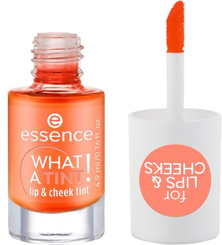 Essence Cosmetics What a Tint Tinta Labbra e Guance, Lunga Durata, Risultato Istantaneo, Naturale, 4.9 ml