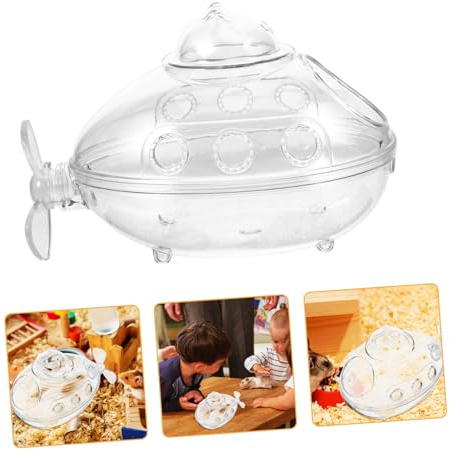 Hemoton Submarine Hamster Sand Bath Tub Acrylic Small Animal Accessory