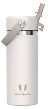 Sparrow Borraccia Termica Bambini 500ml - Borracce Bambini con Cannuccia