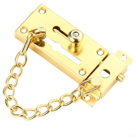 Cadena de puerta de seguridad de acero inoxidable con métodos de instalación duales, proporcionando una mayor protección y resistencia a la intemperie para varias aplicaciones de puerta