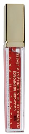 ELIZABETH GRANT Collagen Re-Inforce Plumping Lipshine Lipgloss RED 7,5ml I mit Kollagen & Hyaluronsäure für gepflegte, glänzende Lippen