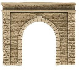 NOCH® Tunnel-Portal, realistisches Modellbauportal, 1-gleisig 15 x 12,5 cm für Spur H0 mit Struktur-Hartschaum