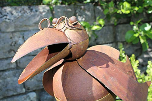Wasserspeier Rabe aus Metall 27 cm