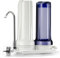 iSpring CKC2 AuftischFilter Wasserfilter Filteranlage für Wasser Auftisch Filter mit 2 Stufen und Aktivkohle-Blockfiltern