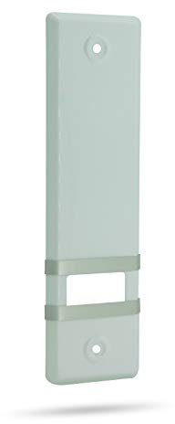 markiso® Rolladengurt Abdeckung [1 Stück] – Lochabstand 160 mm | Gurtwickler Abdeckung aus Alulminium | Einfache Montage ohne Gurtausbau |Gurtwicklerblende für Maxigurte | Farbe Weiß