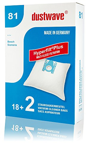 Megapack - 20 Staubsaugerbeutel passend für Siemens - XXL 2400 W Staubsauger - dustwave® Markenstaubbeutel/Made in Germany + inkl. Micro-Filter