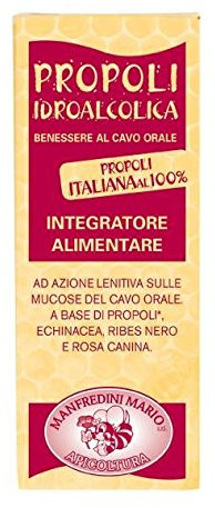 Apicoltura Manfredini - Propoli Gocce Soluzione Idroalica Con Estratti Di Echinacea,Ribes Nero, E Rosa Canina