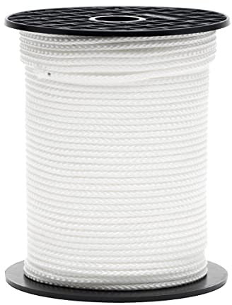 Trenza blanca polipropileno blanco bobina Ø 4 mm ± 100 m, Flandria 414