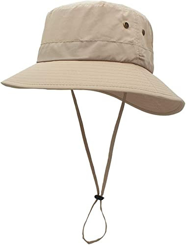 Magracy Unisex Donna UPF 50+ Cappello da Sole Estivo a Tesa Larga Cappello da Pescatore per Donna Cappelli da Safari per Pesca Giardinaggio Cachi Chiaro