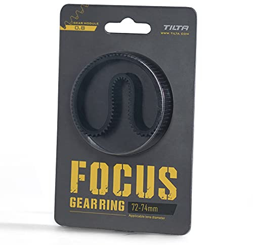 Tilta Seamless Focus Gear Ring for 72-74mm Lens 360° Seamless Rotation Silent for Tilta Mini Follow Focus Nucleus Nano DSLR 0.8 Mod Standard Gear Camera Lens Accessories TA-FGR-7274