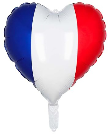 Ballon en aluminium Coeur France - Blanc