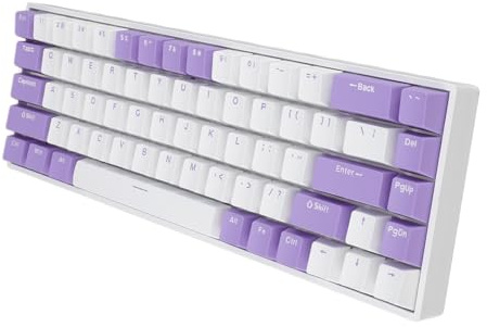 Elprico Tastiera Meccanica a 68 Tasti, Tastiera da Gioco USB-C Cablata Al 60% per PC con Porta USB