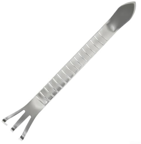 Gardening Made Easy Râteau manuel à trois dents en acier inoxydable pour bonsaï et entretien des petites plantes