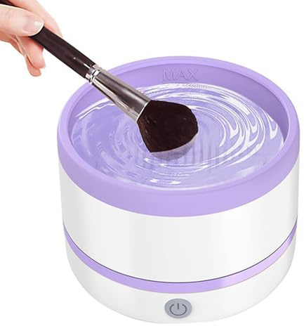 Limpiador Eléctrico De Pinceles De Maquillaje | Utensilios De Limpieza Para Brochas Cosmeticas - Herramienta Recargable Para Lavar Aplicadores De Base Sombras Y Rubor
