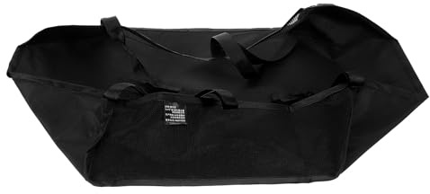 ABOOFAN Organizer per Passeggino e Carrello Nero in Poliestere Design a Rete, Borsa Portaoggetti Pratica e Resistente per Shopping All'aperto