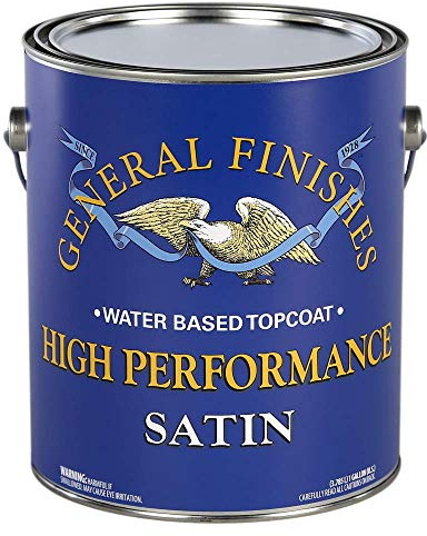 General Finishes High Performance Water Based Topcoat, 1 Gallon, Satin