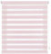 Blindecor - Indus doppelrollo klemmfix ohne bohren - Polyester - Rosa - 52 x 180 cm