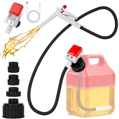 Fuel Transfer Pump (3.2GPM) with Hand Nozzle for Quick Stop Flow Control