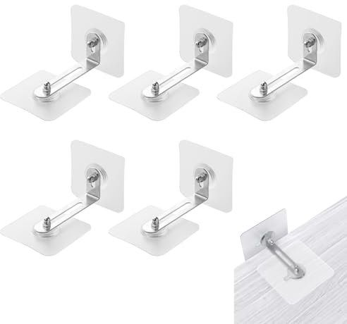 MWUMRCM Kippschutz Möbel-Wandanker, 5 Sätze Kippsicherung Möbel für Kleinkinder,Anti-Tip Halter für Baby-Proofing & Haustierschutz, Wandanker Ankergurte Ohne Bohren